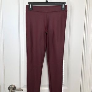 Express Faux Leather Red Leggings